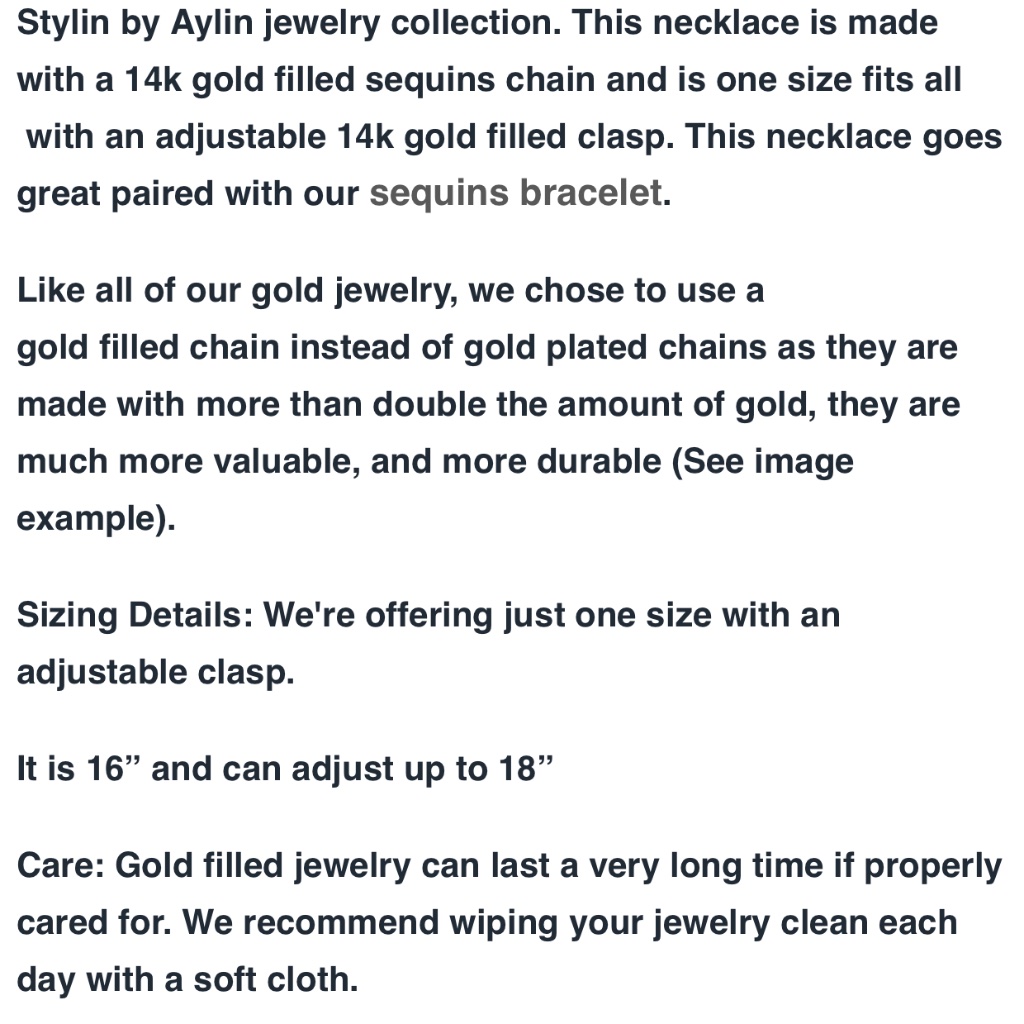 Lux Gold Necklace — image 4 of 4